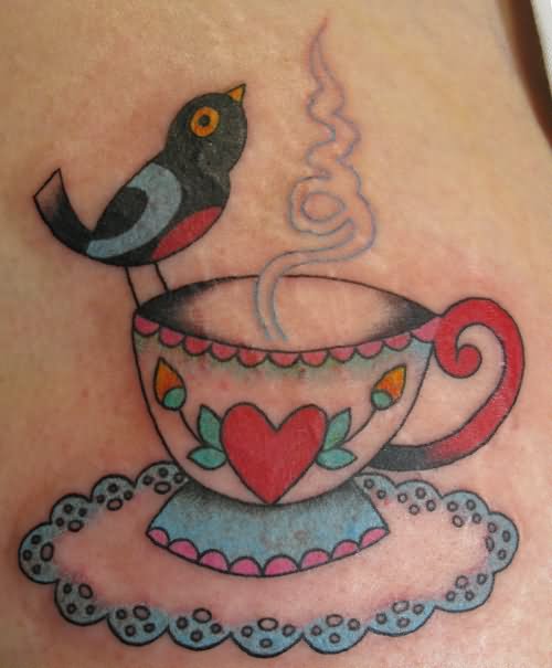 Simple Teacup Tattoo Idea