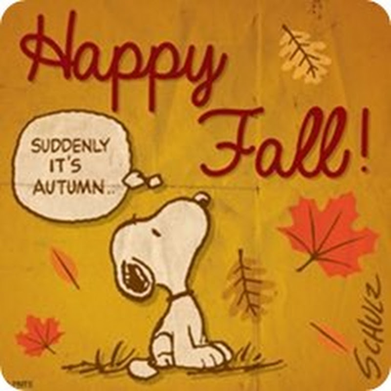 Snoopy Dog Wishing You Happy First Day Of Fall
