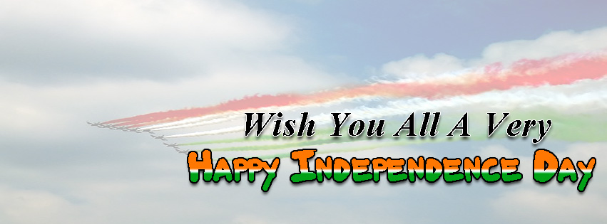 Wish You All A Very Happy Independence Day Facebook Cover Picture