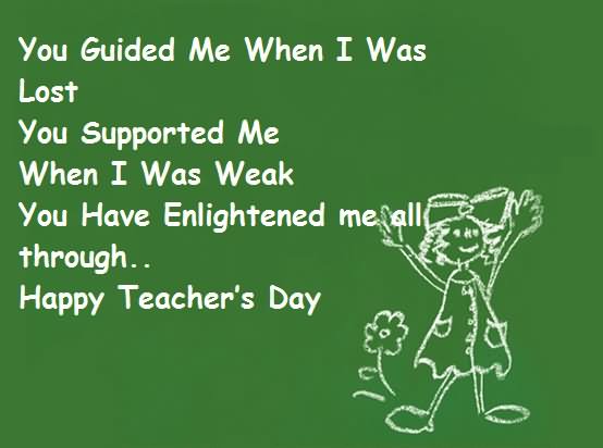 You Have Enlightened Me All Through Happy Teachers Day