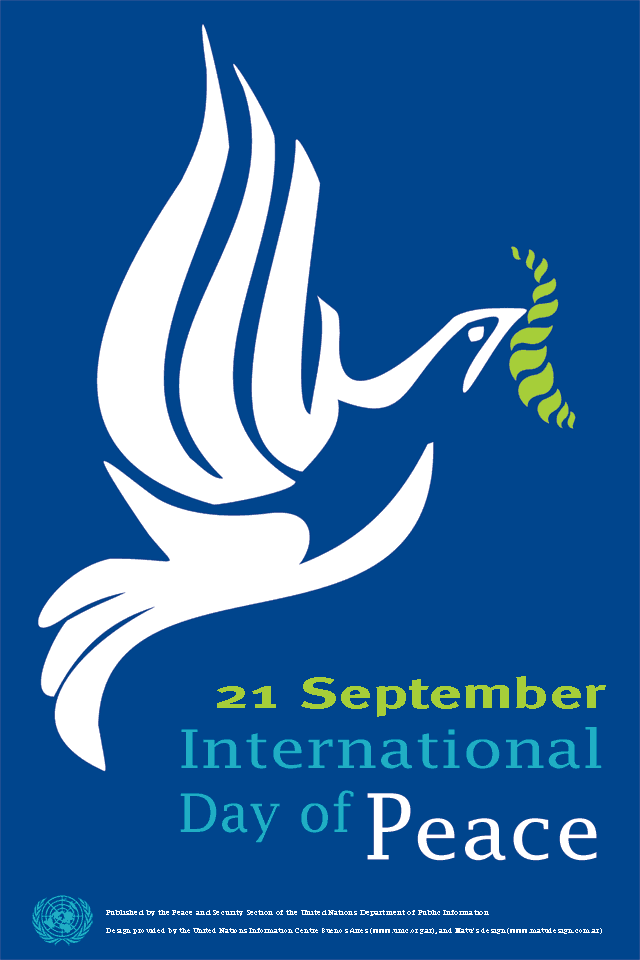 21 September International Day Of Peace Poster