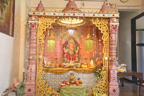 Beautiful Mandap Decoration For Ganesha Chaturthi