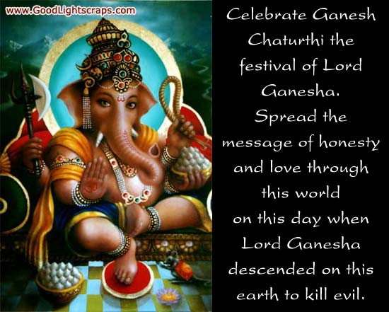 Celebrate Ganesh Chaturthi The Festival Of Lord Ganesha Greeting Card