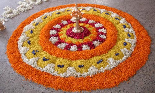 Flower Onam Pookalam Rangoli