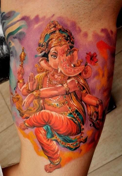 God Ganesha Tattoo Image
