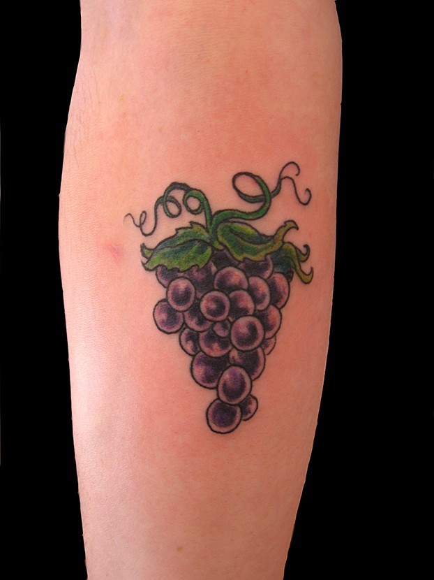 Grapes Tattoo Design For Sleeve By Doug Fortin