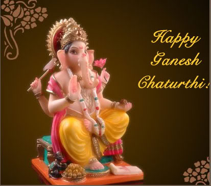 Happy Ganesh Chaturthi Beautiful Greeting Card