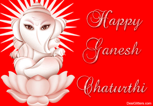 Happy Ganesh Chaturthi 2016 Glitter
