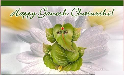 Happy Ganesh Chaturthi Eco Friendly Ganesha Greeting Card
