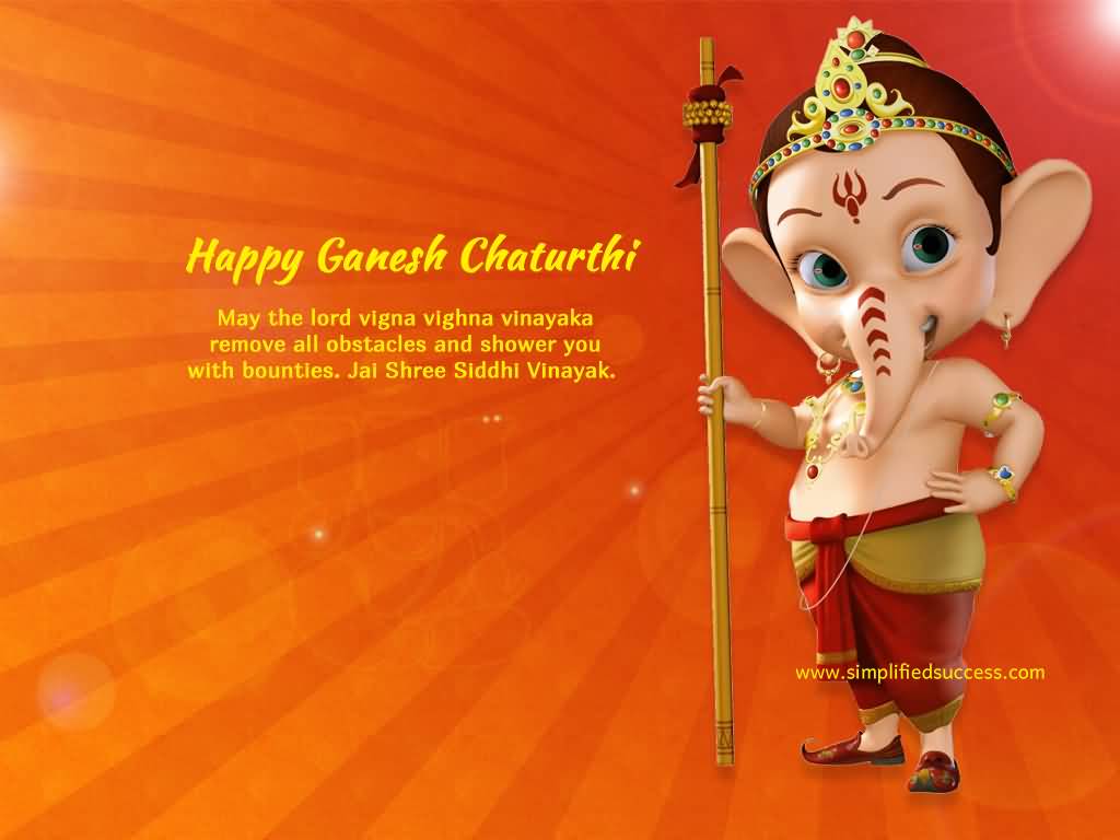 Happy Ganesh Chaturthi Wishes Card