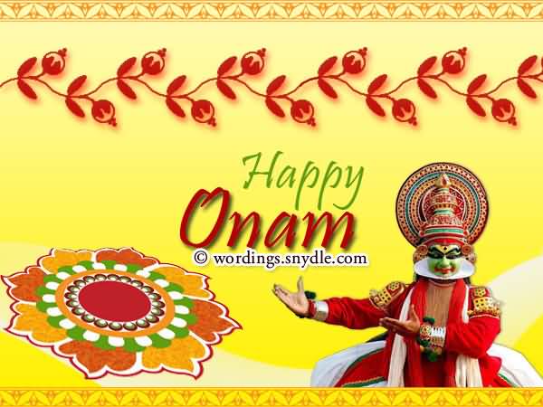 Happy Onam Beautiful Greeting Card