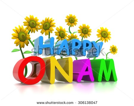 Happy Onam Colorful Wishes Picture