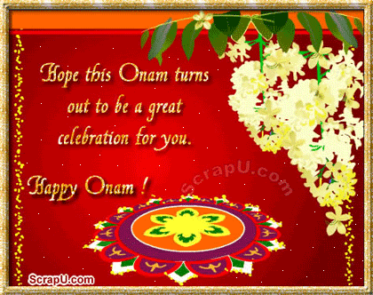 Hope This Onam Turns Out To Be A Great Celebrating For You Happy Onam Glitter