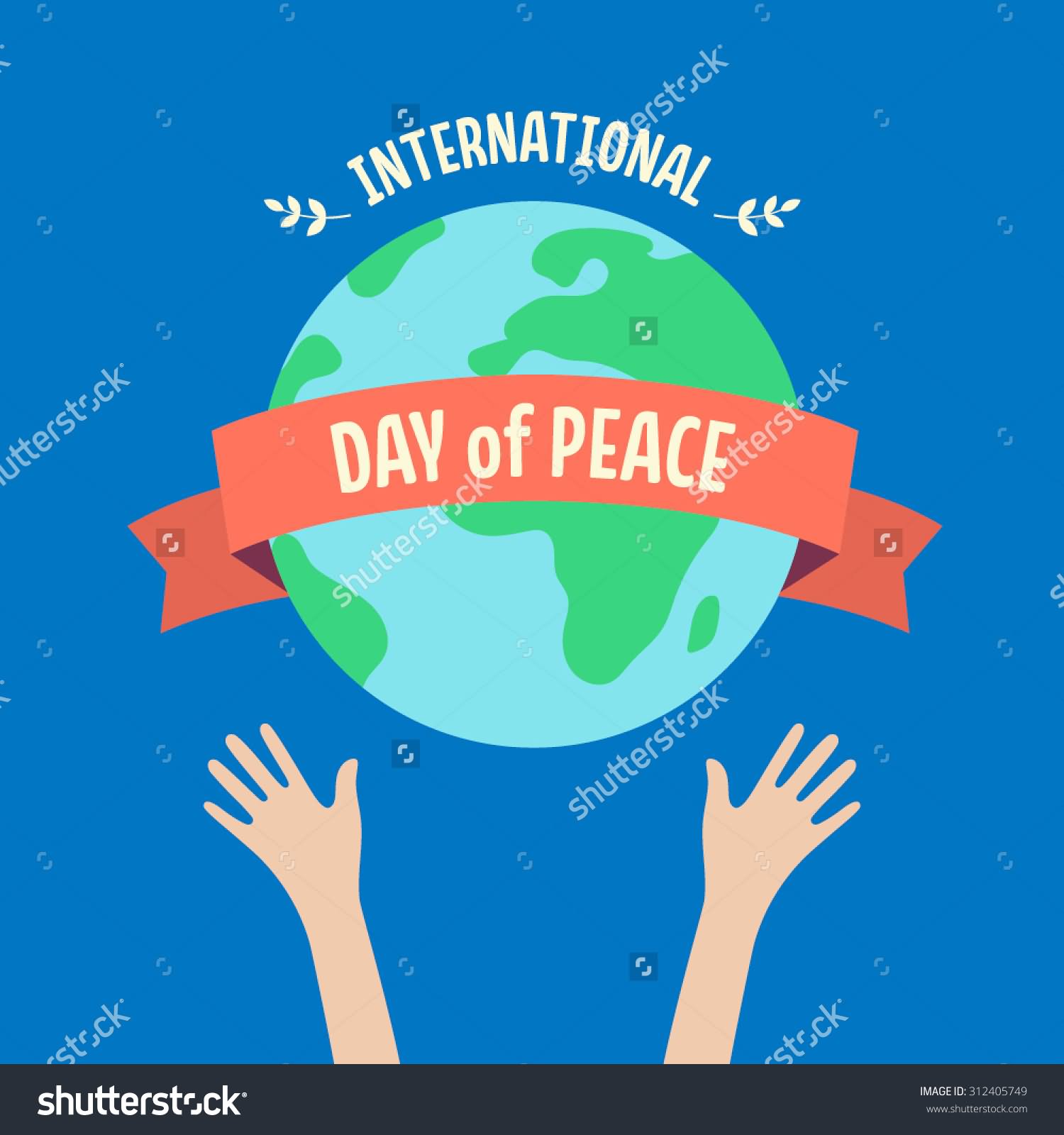 International Day Of Peace Hands With Globe Poster Image