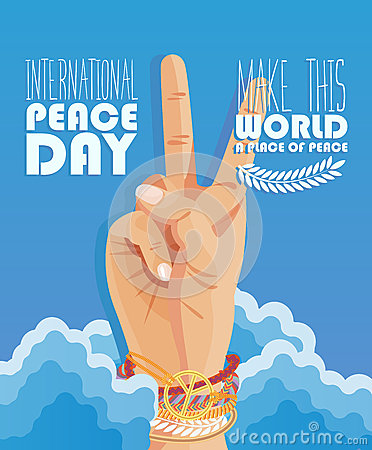 International Peace Day Make This World A Place Of Peace Greeting Card