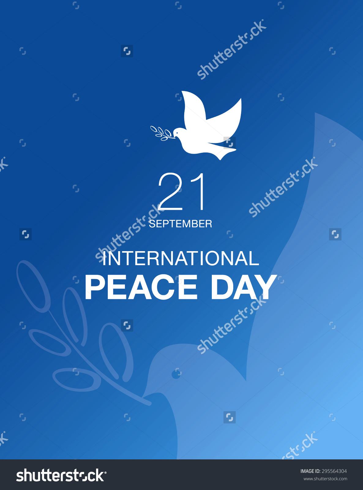 International Peace Day Wishes With Dome And Olive Branch Card