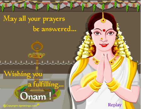 May All Your Prayers Be Answered Wishing You A Fulfilling Onam