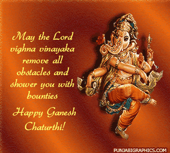 May The Lord Vighna Vinayaka Remove All Obstacles And Shower You With Bounties Happy Ganesh Chaturthi