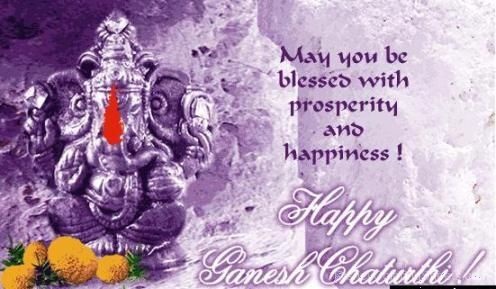 May You Be Blessed With Prosperity And Happiness Happy Ganesh Chaturthi