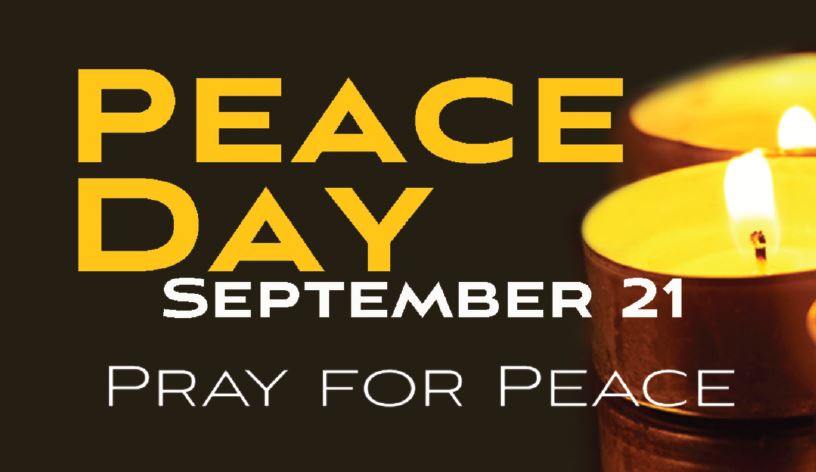 Peace Day September 21 Pray For Peace Greeting Card