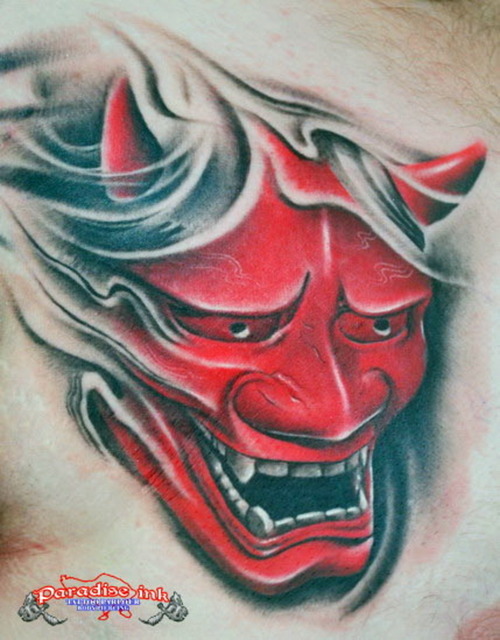 Red Hannya Tattoo