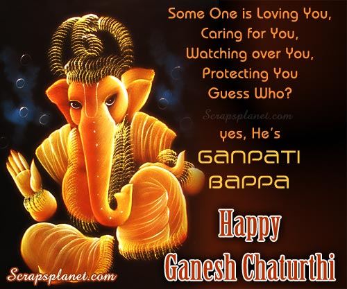 Some One Is Loving You, Caring For You, Watching Over You, Protecting You Guess Who Yes He's Ganpati Bappa Happy Ganesh Chaturthi 2016