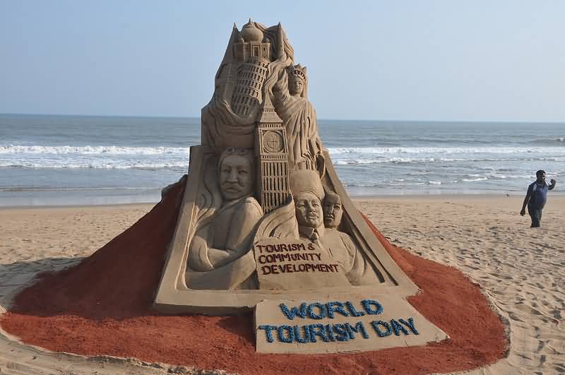 Tourism & Community Development World Tourism Day Sand Art Picture