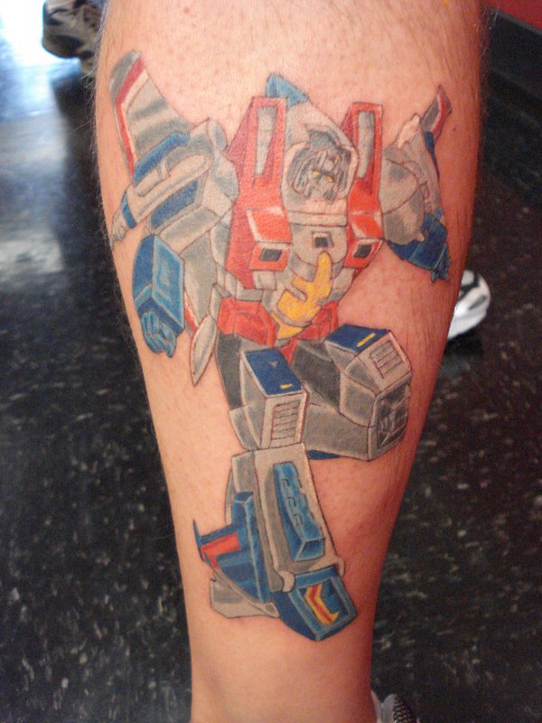 Transformer Starscream Tattoo Design For Leg By Nicholas Sidoti