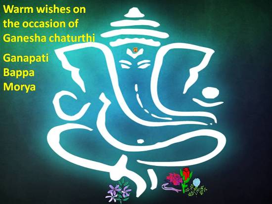 Warm Wishes On The Occasion Of Ganesh Chaturthi Greeting Card