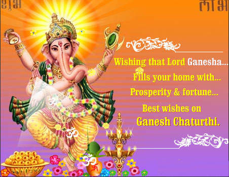 Wishing That Lord Ganesha Fills Your Home With Prosperity & Fortune Best Wishes On Ganesh Chaturthi