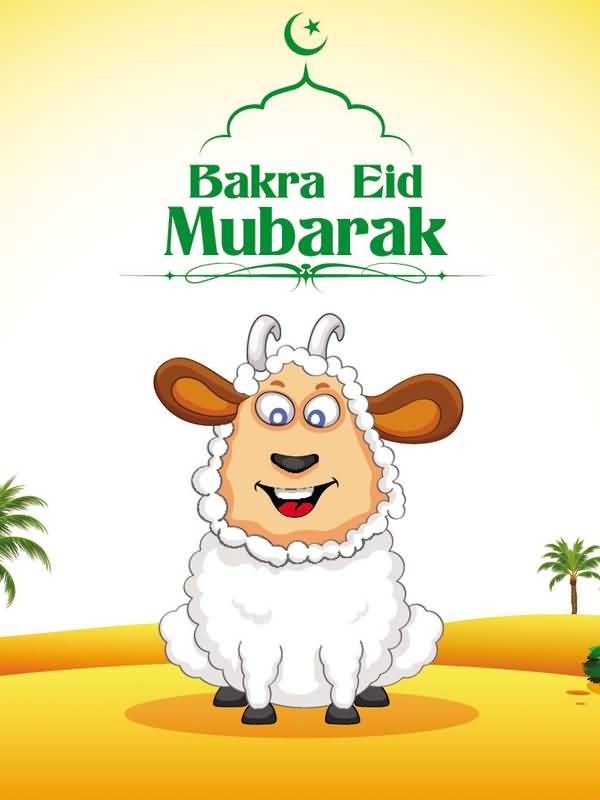 Bakra Eid Mubarak Wishes Clipart