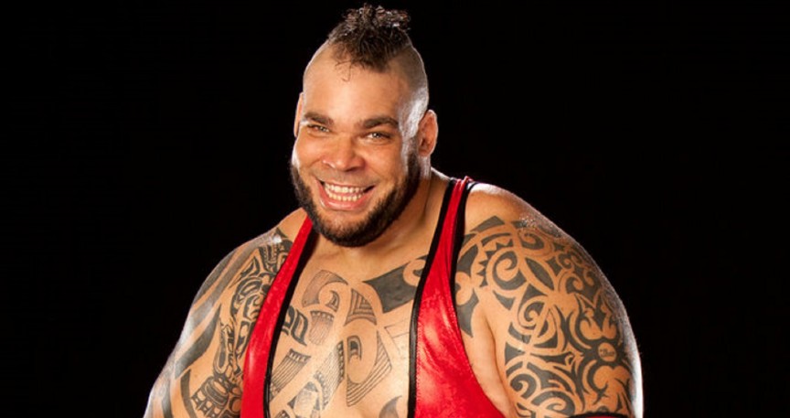 Cool Tribal Design Tattoo On WWE Brodus Clay