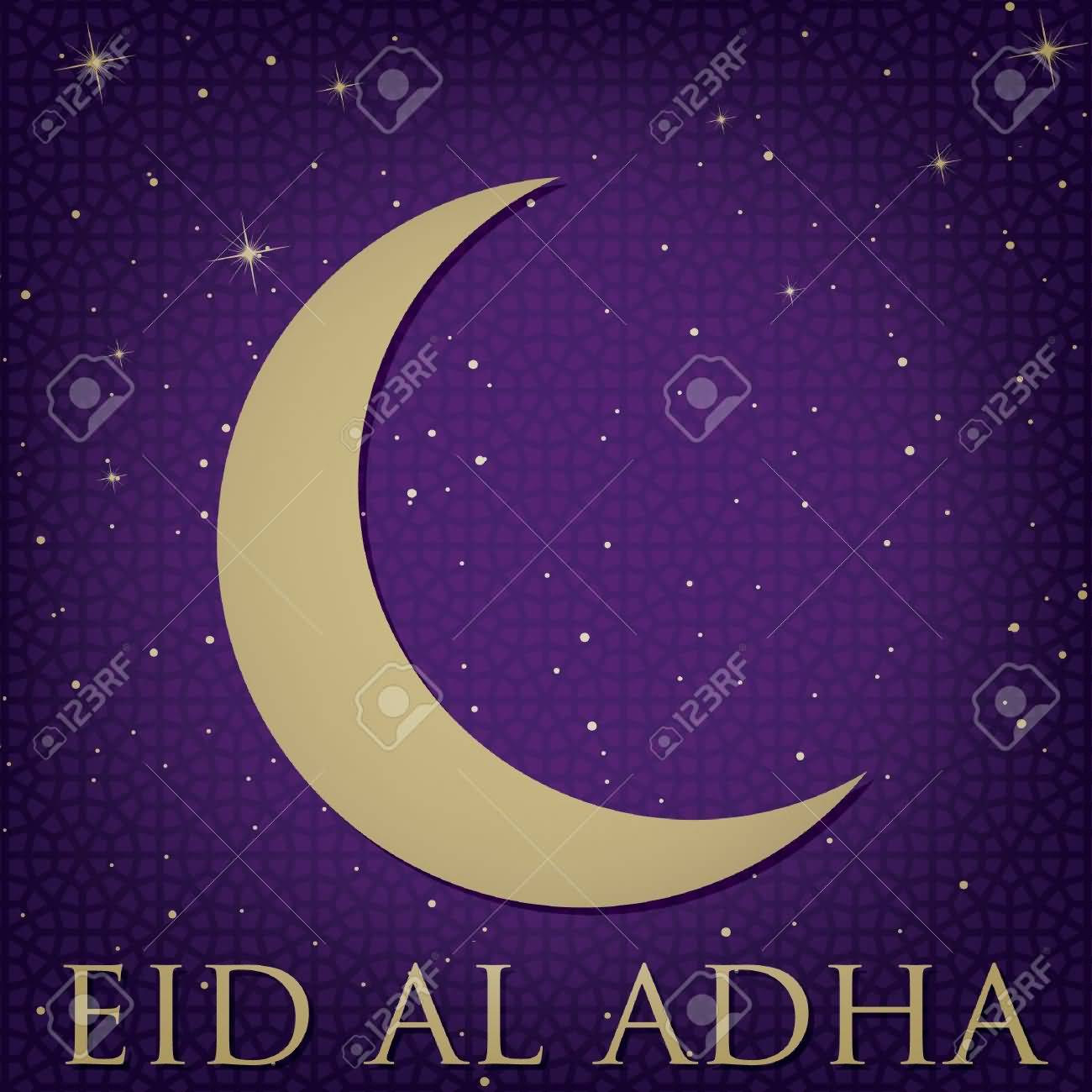 Eid al-Adha Half Moon Greeting Card