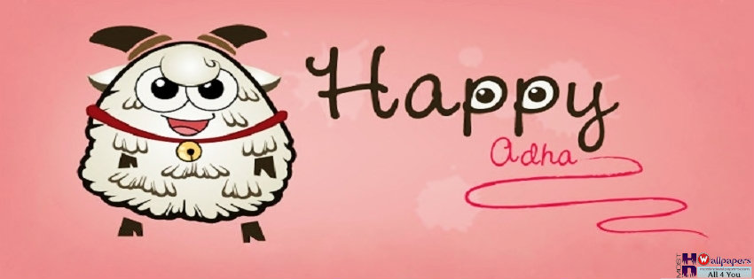 Happy Eid Al-Adha Funny Sheep Facebook Cover Picture