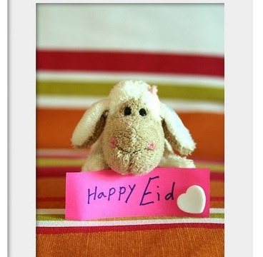 Happy Eid al-Adha Sheep With Note Picture