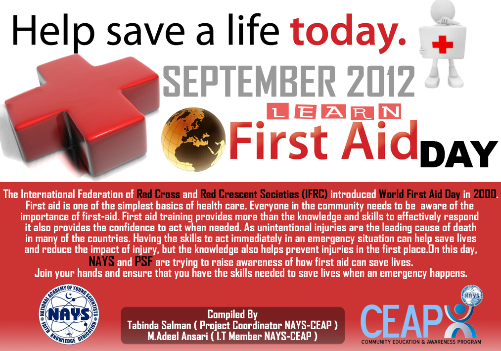 Help Save A Life Today Learn World First Aid Day