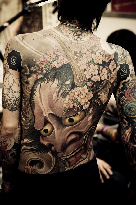 Japanese Hannta Shige Tattoo On Full Back