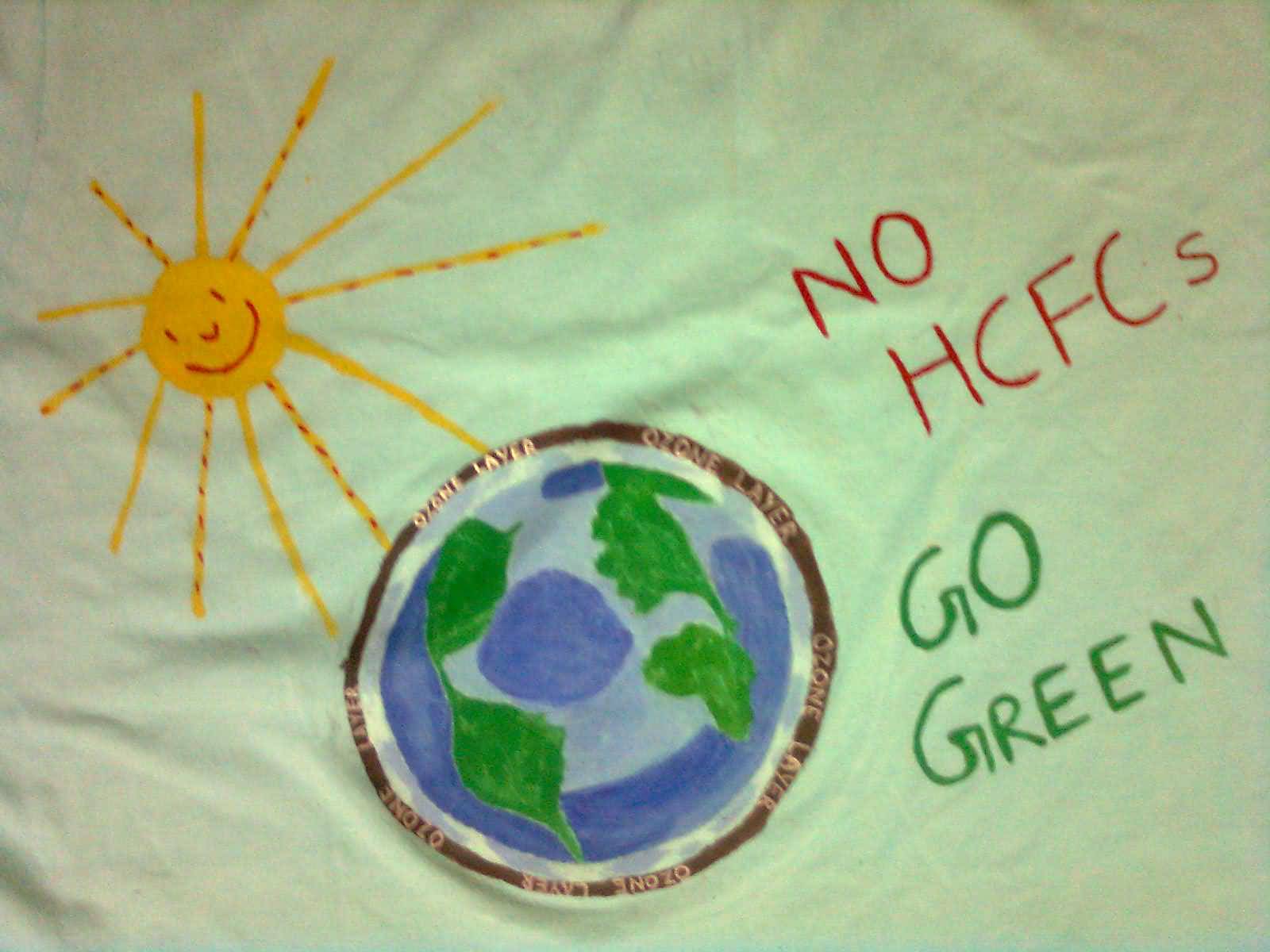 No HCFC's Go Green World Ozone Day
