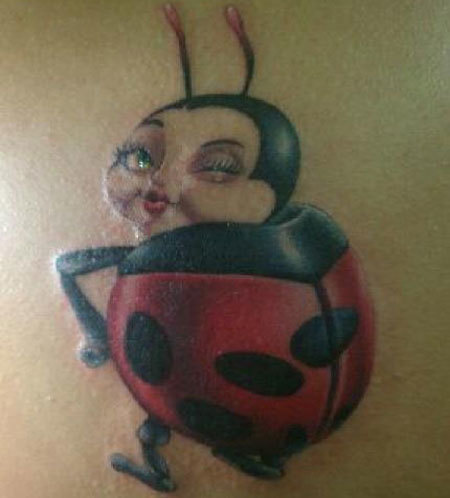 Animated Ladybug Tattoo Idea