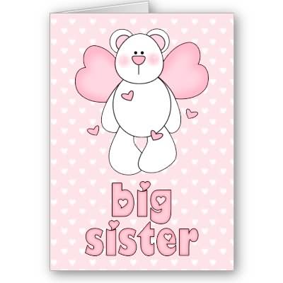 Big Sister Happy Sister's Day Greeting Card