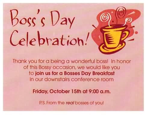 Boss's Day Celebration Card