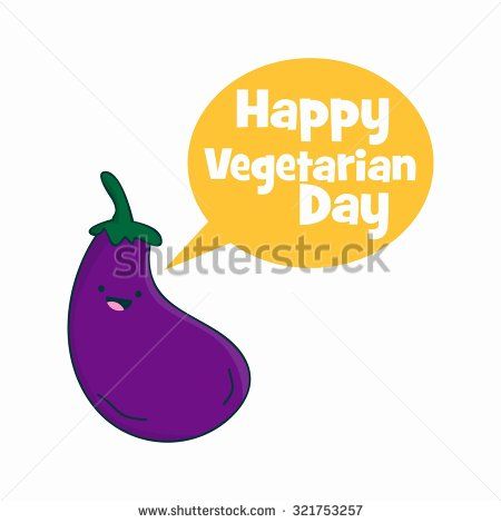 Brinjal Vegetable Wishing You Happy World Vegetarian Day