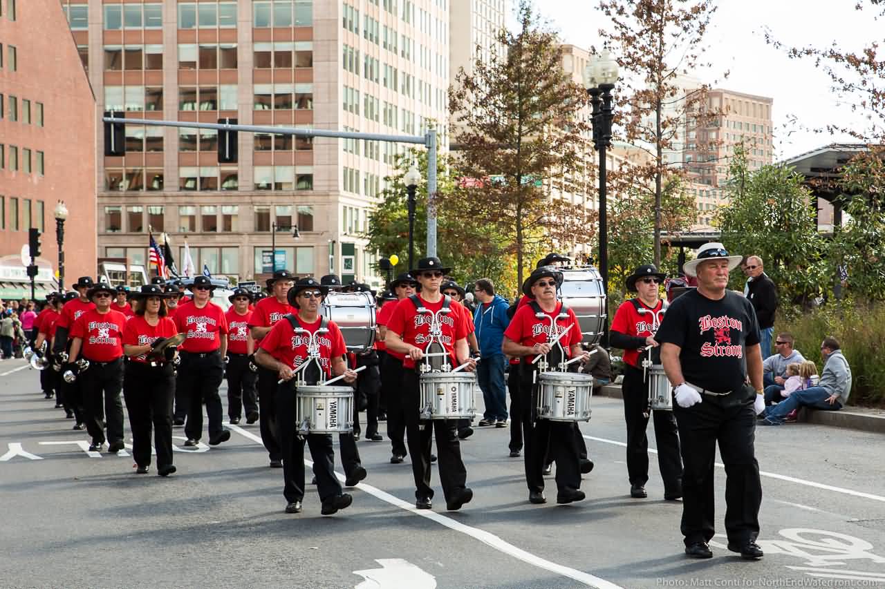 Drummers During The Columbus Day Parade Picture