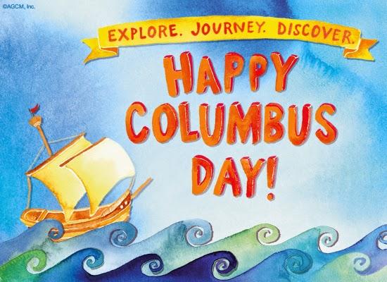 Explore Journey Discover Happy Columbus Day