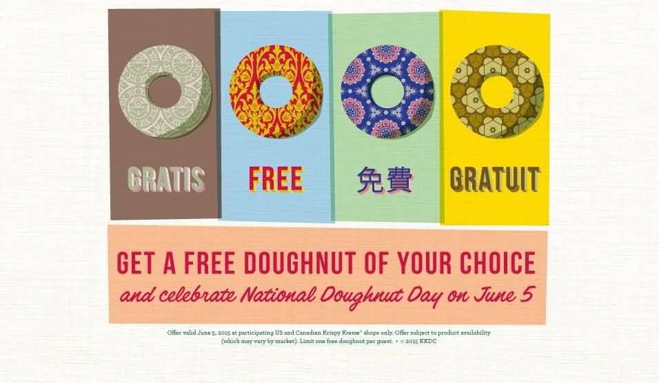 Get A Free Doughnut Of Your Choice And Celebrate National Doughnut Day On June 5