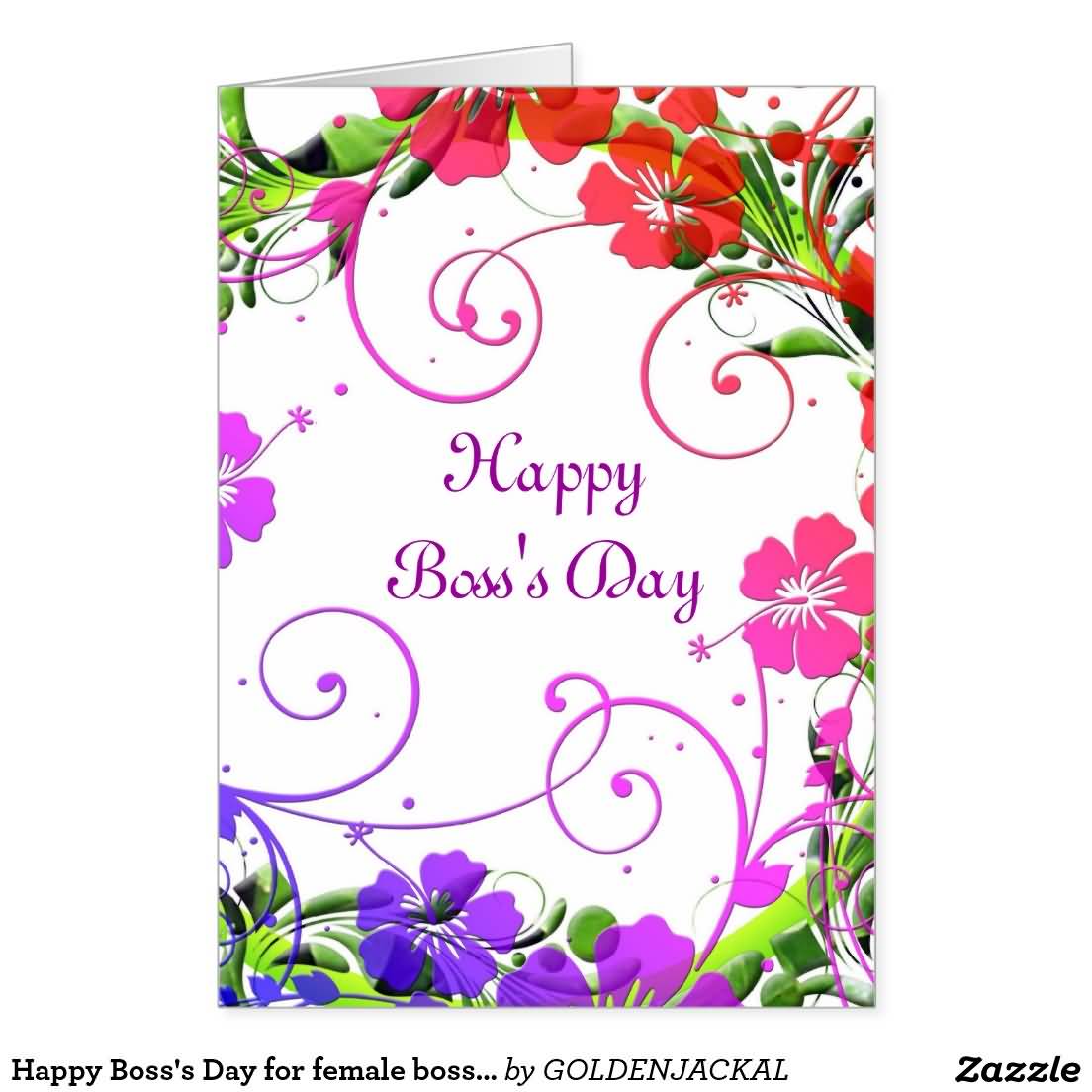 Happy Boss's Day Greeting Card Image