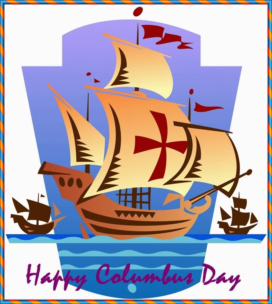 Happy Columbus Day 2016 Greeting Card