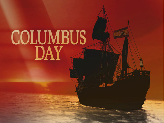 Happy Columbus Day Greeting Card