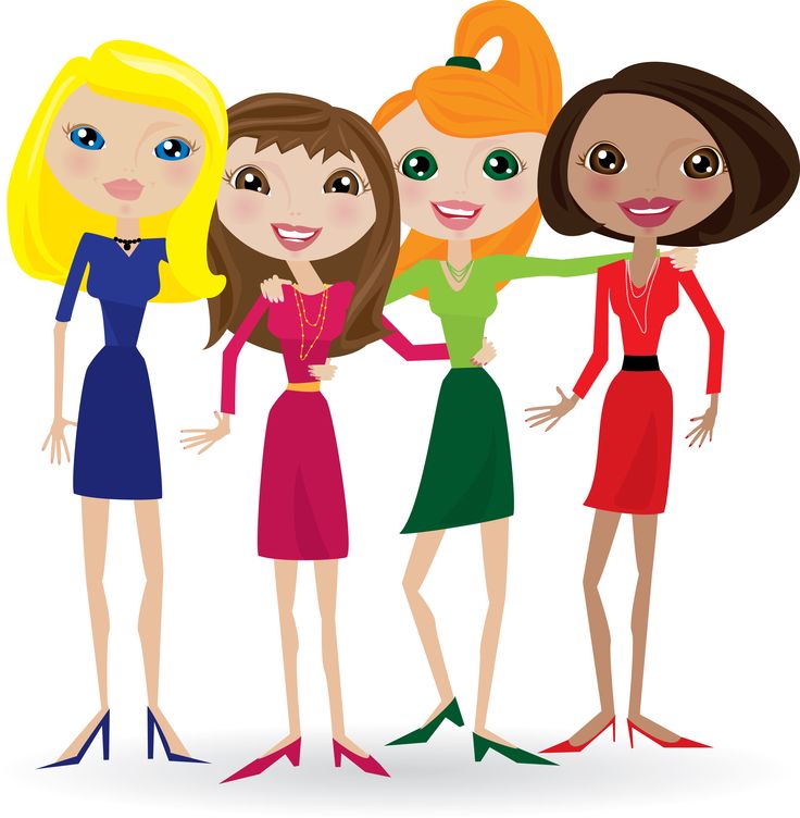 Happy Girlfriends Day 2016 Clipart Image
