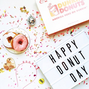 Happy National Doughnut Day Greeting Card